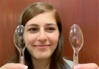 Holding spoons Holding spoons