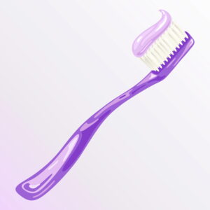 purple toothpaste