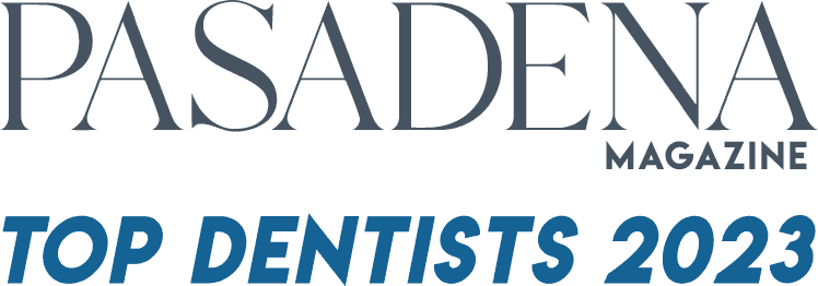 An image that reads “Pasadena Magazine Top Dentists 2023”