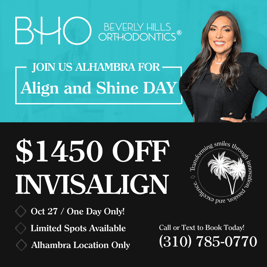 Invisalign aligner series at Beverly Hills Orthodontics in Beverly Hills, CA